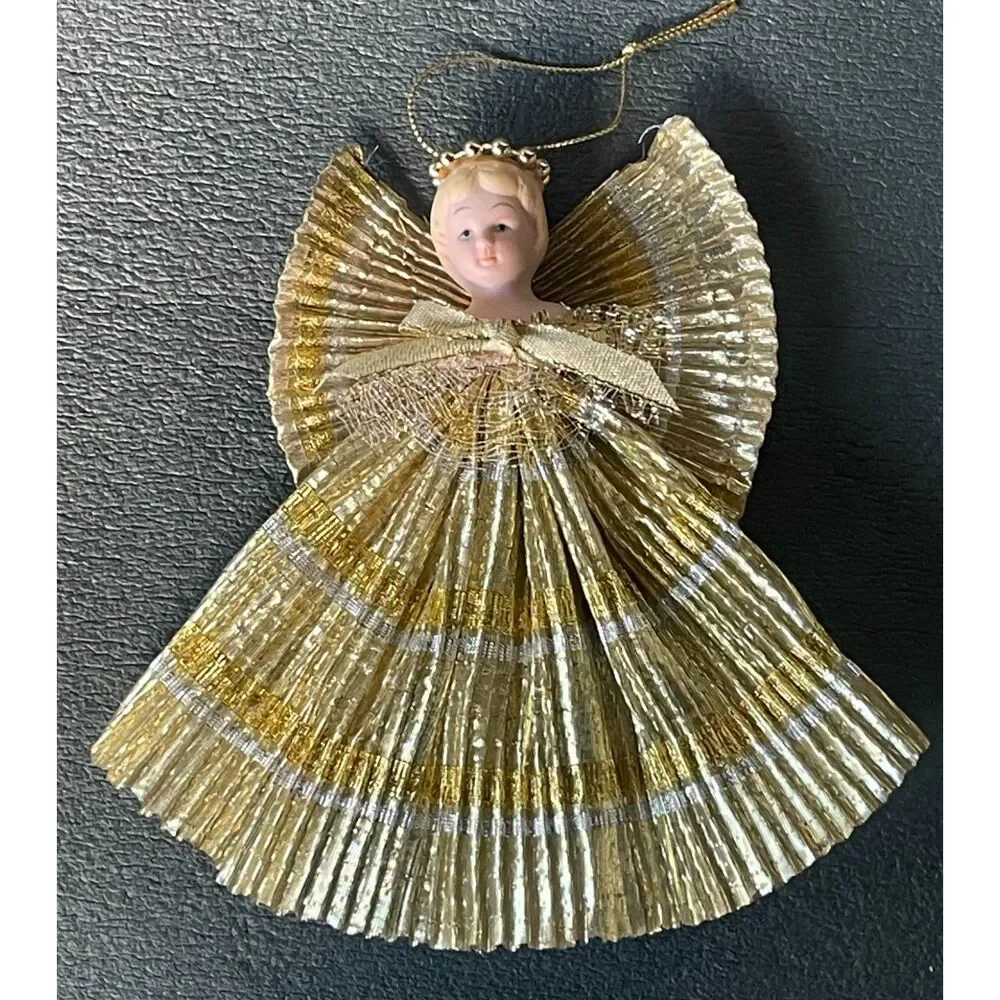 Vintage Christmas Angel Ornament 8
